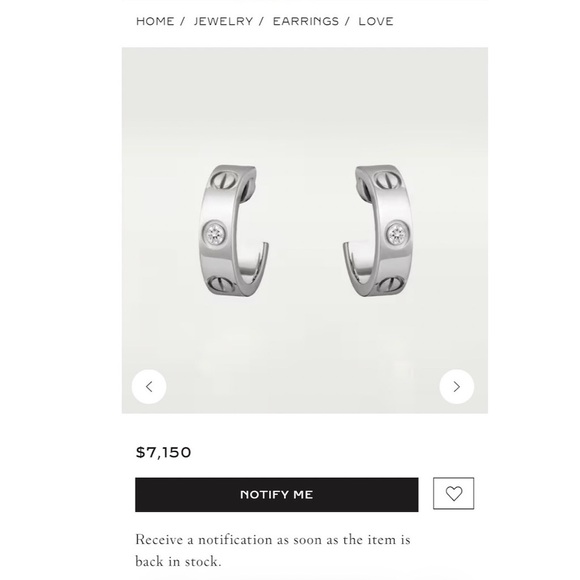 Cartier Classic Love Earrings with Diamonds - Picture 6 of 11